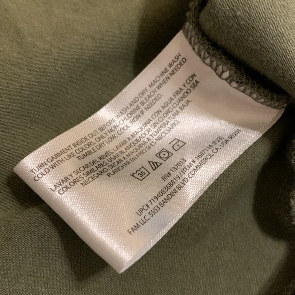 Banana Republic Green T-shirt dress size large w/ pockets - Picture 14 of 17